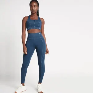 Clearance Aje ATHLETICA High Rise Logotape Full Length Legging 208 Midnight Blue/Steel Blue