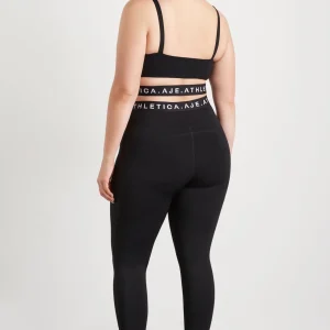 Hot Aje ATHLETICA High Rise Logotape Full Length Legging 208 Black/White