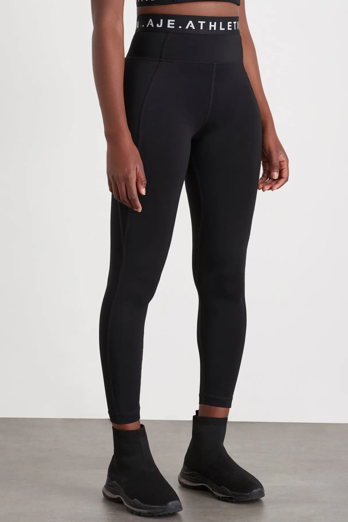 high_rise_logotape_full_length_legging__2.webp Hot Aje ATHLETICA High Rise Logotape Full Length Legging 208 Black/White