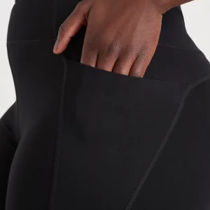 Hot Aje ATHLETICA High Rise Logotape Full Length Legging 208 Black/White
