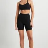 Best Sale Aje ATHLETICA High Rise Mesh Detail Bike Shorts 203 Black