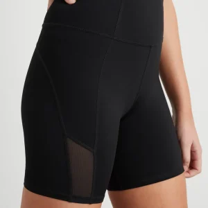 Best Sale Aje ATHLETICA High Rise Mesh Detail Bike Shorts 203 Black