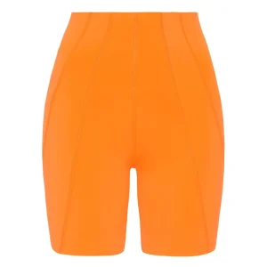 Best Sale Aje ATHLETICA High Rise Mid Length Bike Short 615 Orange