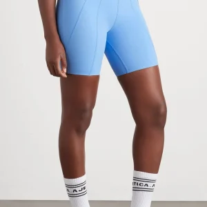Outlet Aje ATHLETICA High Rise Mid Length Bike Short 615 Cerulean Blue