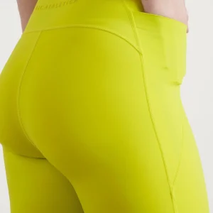 Outlet Aje ATHLETICA High Rise Mid Length Bike Short 615 Citrus Yellow
