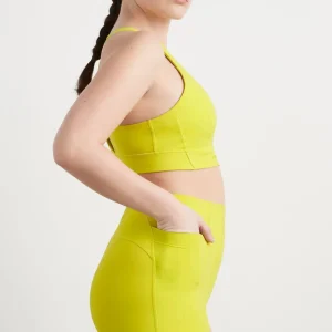 Outlet Aje ATHLETICA High Rise Mid Length Bike Short 615 Citrus Yellow