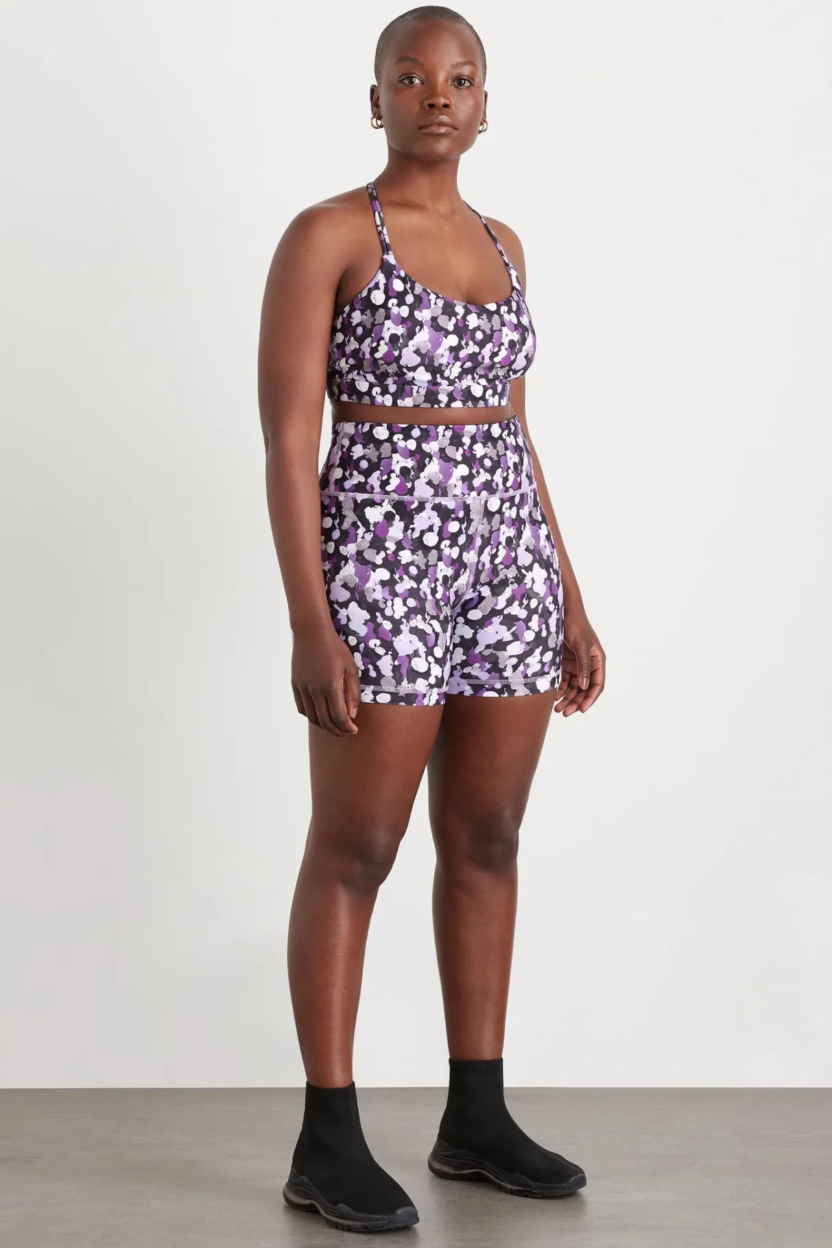 high_rise_mid_length_bike_shorts__7.webp New Aje ATHLETICA High Rise Mid Length Bike Shorts 607 Lavender Painted Freeform