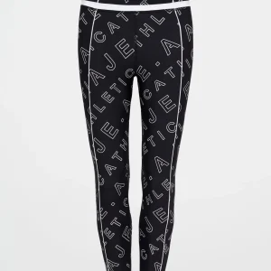 New Aje ATHLETICA High Rise Piping 7/8 Legging 230 Black Fineline Logo