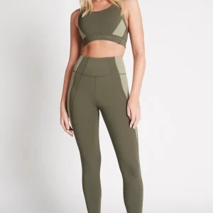 Online Aje ATHLETICA High Rise Signature Logo 7/8 Legging 210 Forest Green/Sage