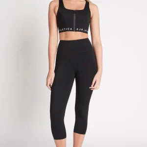 Sale Aje ATHLETICA High Rise Signature Logo 3/4 Legging 218 Black
