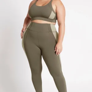 Online Aje ATHLETICA High Rise Signature Logo 7/8 Legging 210 Forest Green/Sage