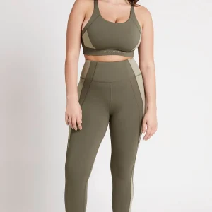 Online Aje ATHLETICA High Rise Signature Logo 7/8 Legging 210 Forest Green/Sage