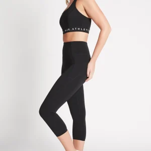 Sale Aje ATHLETICA High Rise Signature Logo 3/4 Legging 218 Black