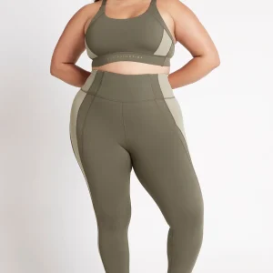 Online Aje ATHLETICA High Rise Signature Logo 7/8 Legging 210 Forest Green/Sage
