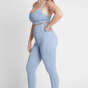 Online Aje ATHLETICA High Rise Triple Stitch 7/8 Legging 210 Steel Blue