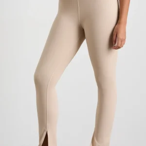 Shop Aje ATHLETICA High Waist Split Hem Legging 205 Latte Beige