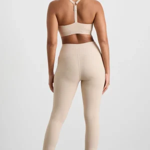 Shop Aje ATHLETICA High Waist Split Hem Legging 205 Latte Beige