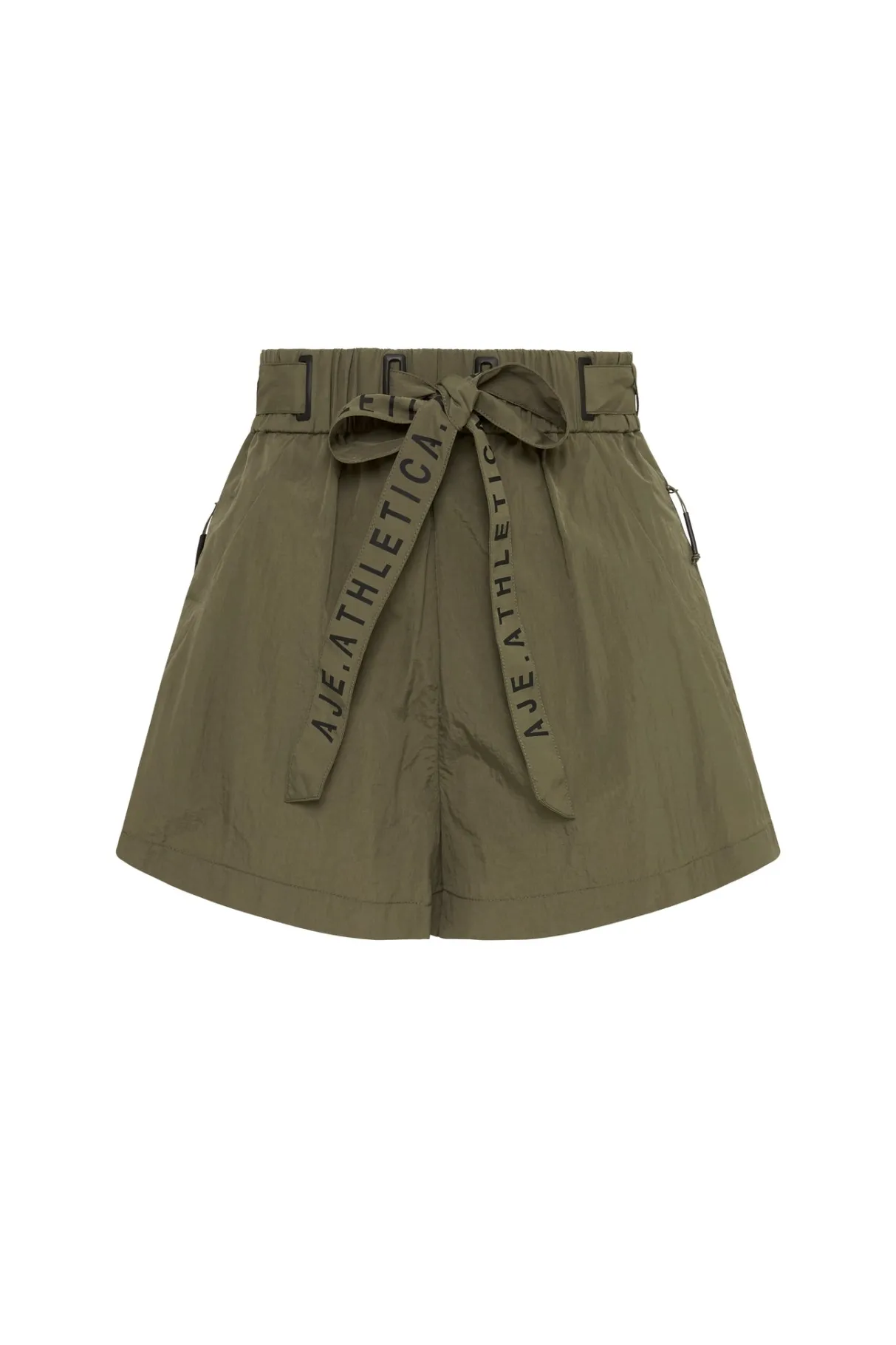 high_waisted_belted_shorts__1.webp Store Aje ATHLETICA High Waisted Belted Shorts 608 Khaki