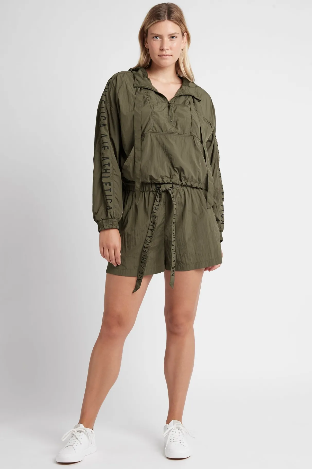 high_waisted_belted_shorts__10.webp Store Aje ATHLETICA High Waisted Belted Shorts 608 Khaki