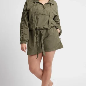 Store Aje ATHLETICA High Waisted Belted Shorts 608 Khaki