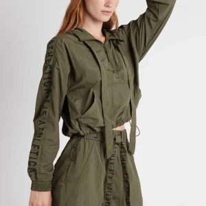 Store Aje ATHLETICA High Waisted Belted Shorts 608 Khaki