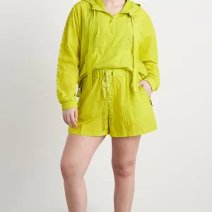 Flash Sale Aje ATHLETICA High Waisted Belted Shorts 608 Citrus Yellow/Wht