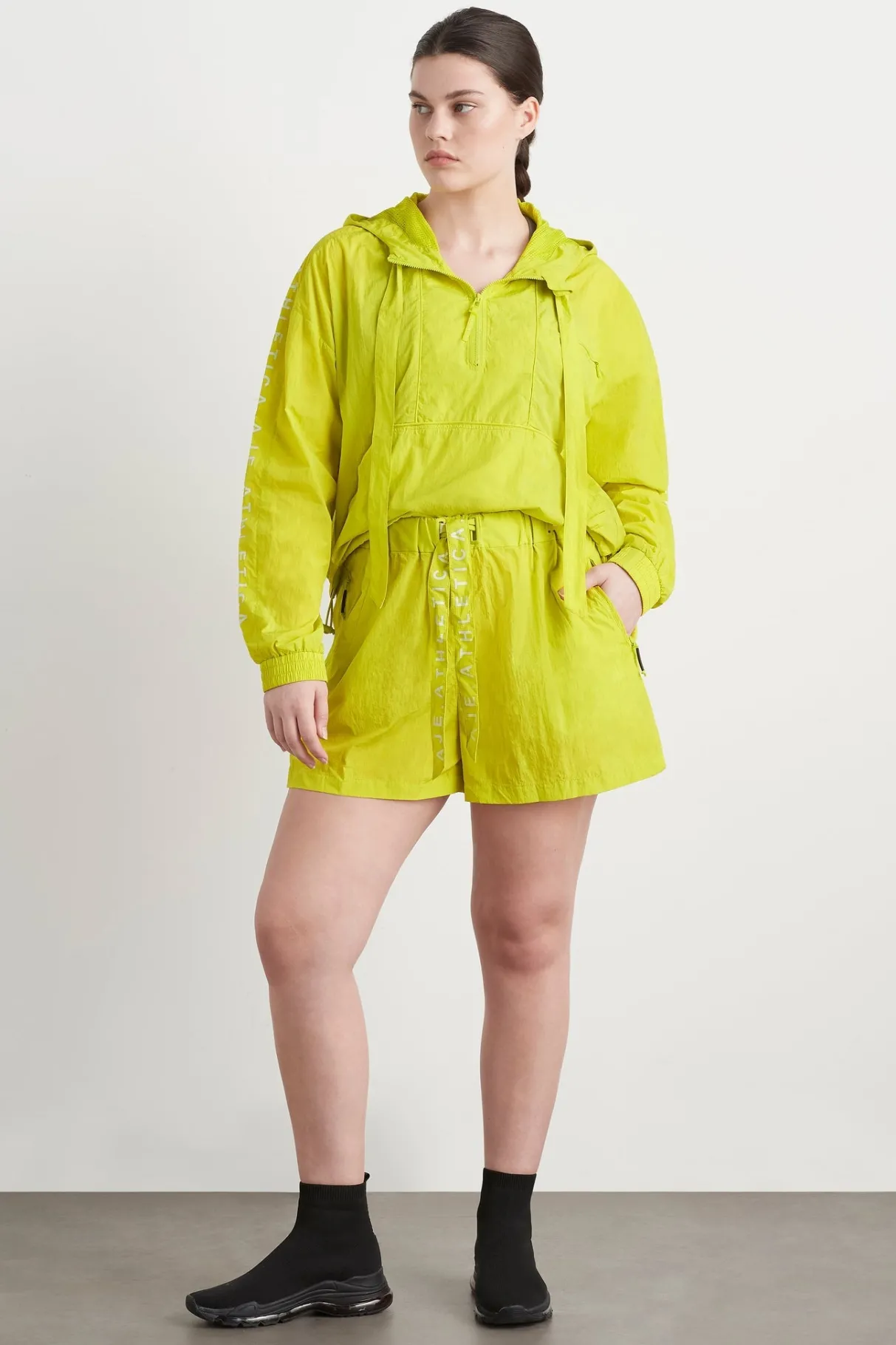high_waisted_belted_shorts__5-1.webp Flash Sale Aje ATHLETICA High Waisted Belted Shorts 608 Citrus Yellow/Wht