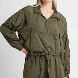 Store Aje ATHLETICA High Waisted Belted Shorts 608 Khaki