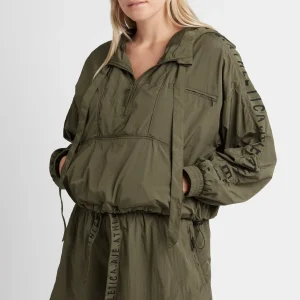 Store Aje ATHLETICA High Waisted Belted Shorts 608 Khaki
