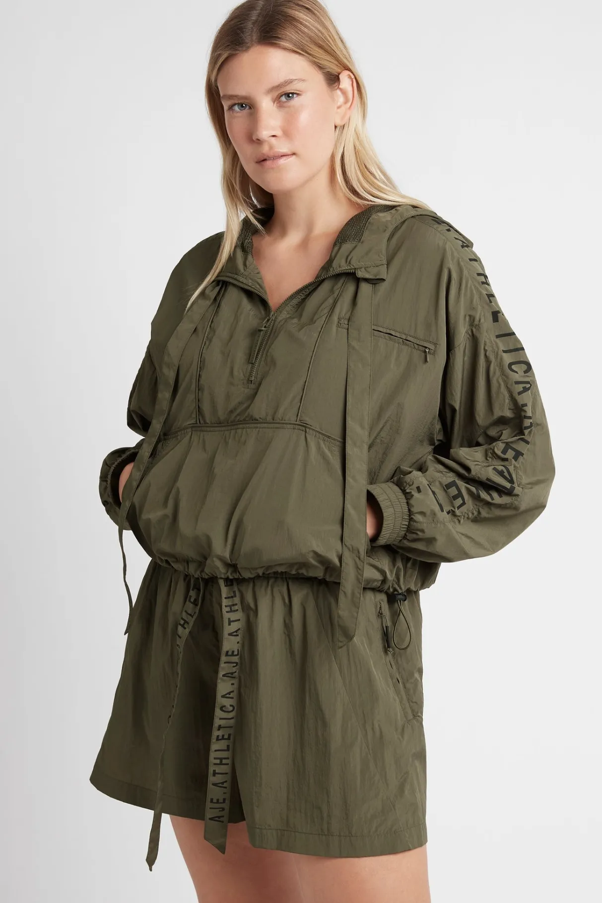 high_waisted_belted_shorts__7.webp Store Aje ATHLETICA High Waisted Belted Shorts 608 Khaki