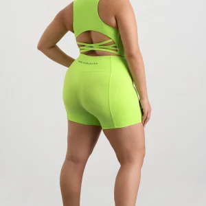 Best Aje ATHLETICA High Waisted Bike Shorts 605 Lime Green