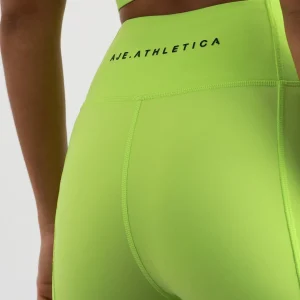 Best Aje ATHLETICA High Waisted Bike Shorts 605 Lime Green