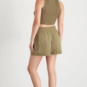 Cheap Aje ATHLETICA High Waisted Shorts 608 Soft Khaki
