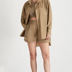 Cheap Aje ATHLETICA High Waisted Shorts 608 Soft Khaki