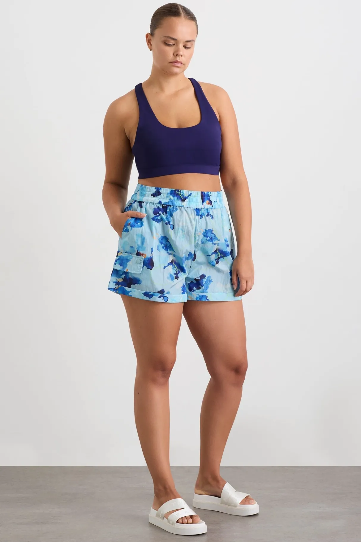high_waisted_shorts__13.webp Store Aje ATHLETICA High Waisted Shorts 608 Expressive Floral