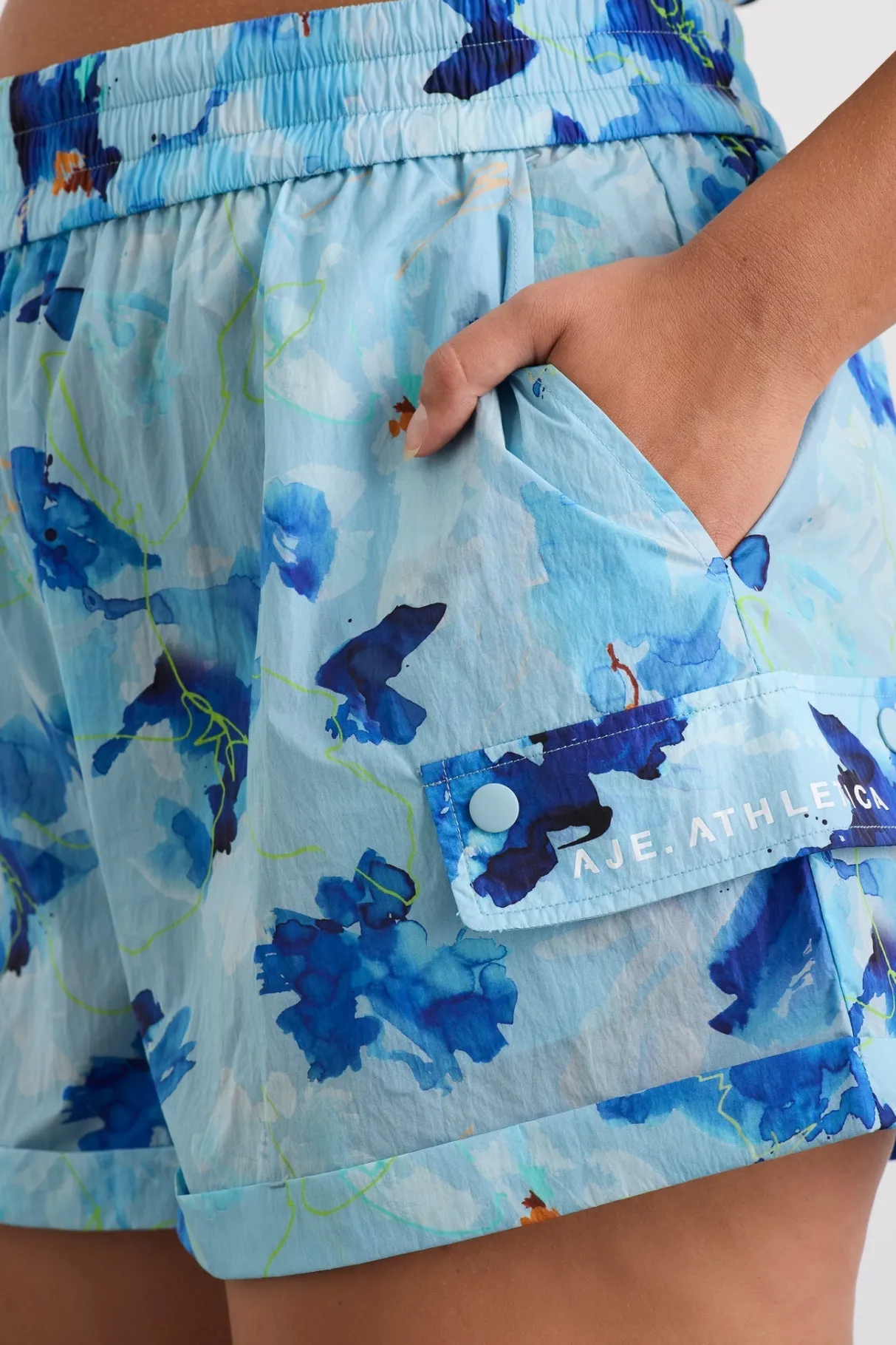 high_waisted_shorts__15.webp Store Aje ATHLETICA High Waisted Shorts 608 Expressive Floral