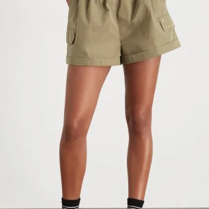 Cheap Aje ATHLETICA High Waisted Shorts 608 Soft Khaki