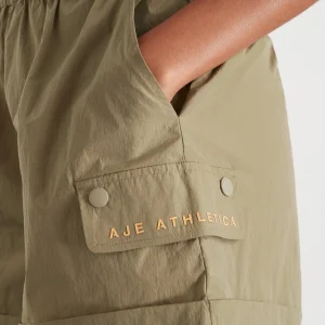 Cheap Aje ATHLETICA High Waisted Shorts 608 Soft Khaki