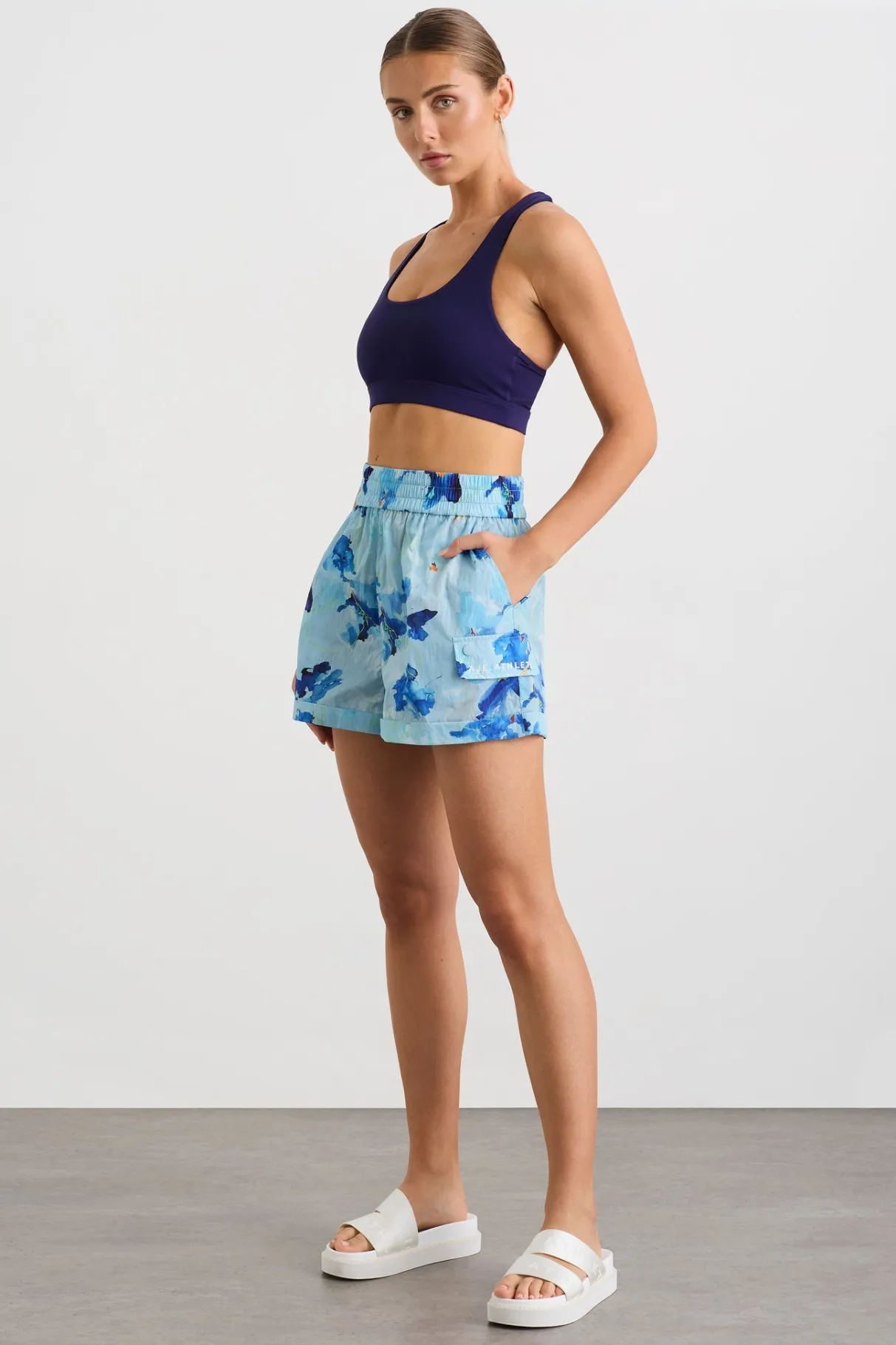 high_waisted_shorts__4.webp Store Aje ATHLETICA High Waisted Shorts 608 Expressive Floral