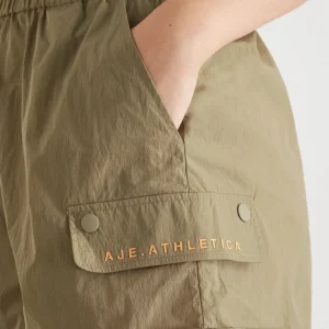 Cheap Aje ATHLETICA High Waisted Shorts 608 Soft Khaki