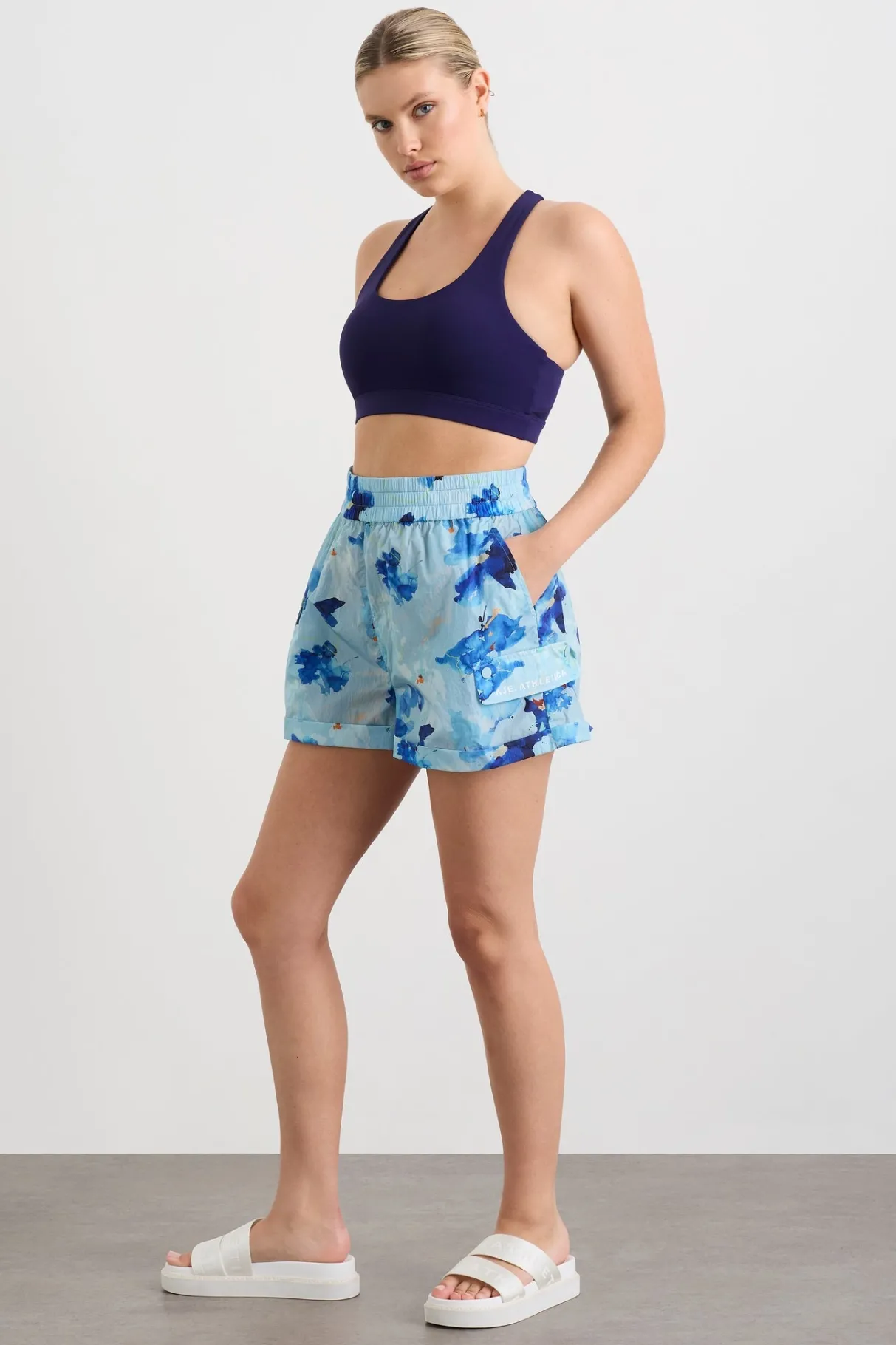 high_waisted_shorts__9.webp Store Aje ATHLETICA High Waisted Shorts 608 Expressive Floral