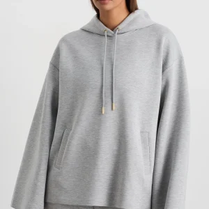 Clearance Aje ATHLETICA Hooded Jumper 432 Grey Marle