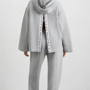 Clearance Aje ATHLETICA Hooded Jumper 432 Grey Marle