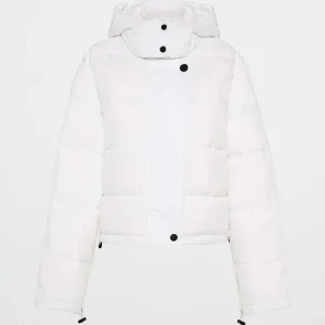 Discount Aje ATHLETICA Hooded Puffer Jacket 711 White