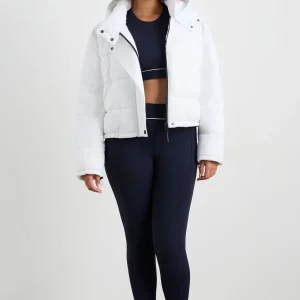 Discount Aje ATHLETICA Hooded Puffer Jacket 711 White