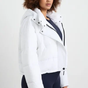Discount Aje ATHLETICA Hooded Puffer Jacket 711 White