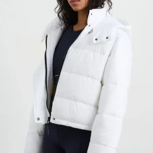 Discount Aje ATHLETICA Hooded Puffer Jacket 711 White