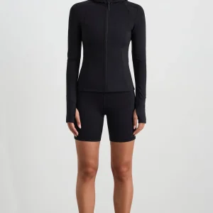 Fashion Aje ATHLETICA Hooded Running Jacket 752 Black