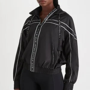 Clearance Aje ATHLETICA Hooded Windbreaker Jacket 016 Black