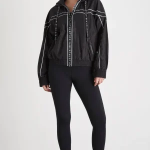 Clearance Aje ATHLETICA Hooded Windbreaker Jacket 016 Black